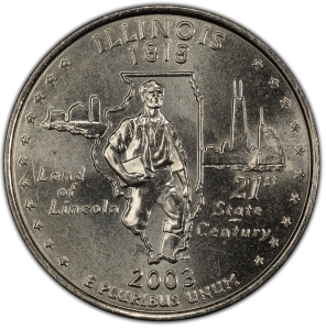 2003-D U.S. 25¢ - Illinois State Washington Quarter - BU