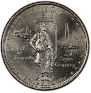 2003-P U.S. 25¢ - Illinois State Washington Quarter - BU