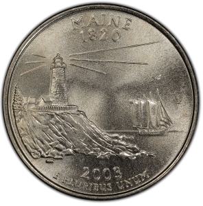 2003-P U.S. 25¢ - Maine State Washington Quarter - BU