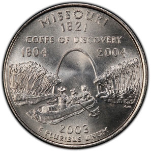 2003-P U.S. 25¢ - Missouri State Washington Quarter - BU