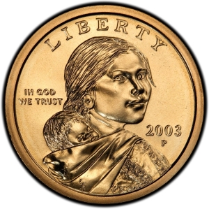 2003-P U.S. $1 - Sacagawea Dollar - BU
