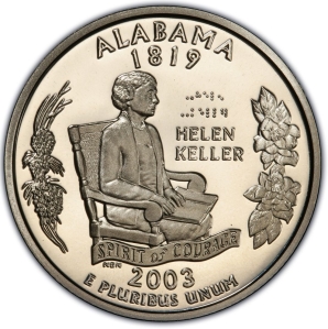 2003-S U.S. 25¢ - Alabama State Washington Quarter - Proof
