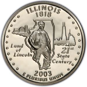 2003-S U.S. 25¢ - Illinois State Washington Quarter - Proof