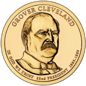 2012-D U.S. $1 - 22nd President: Grover Cleveland Presidential Dollar - BU