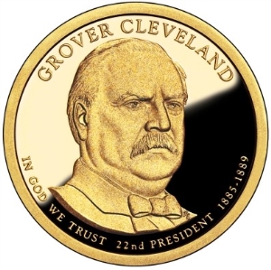 2012-S U.S. $1 - 22nd President: Grover Cleveland Presidential Dollar - Proof