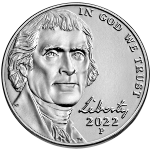 2022-P U.S. 5¢ - Jefferson Nickel - BU