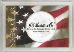 H. E. Harris & Co. Silver Dollar Perma Lock American Flag