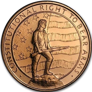 1 oz Copper Round: 2nd Amendment - 20 Count Roll
