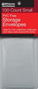 Whiman 100 Count Small PVC Free Storage Envelopes