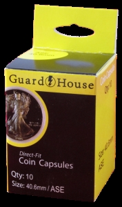 10 Pack Guardhouse Direct - Fit Coin Capsules 40.6mm / ASE