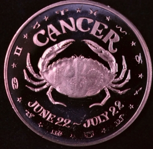 1 oz Copper Round - Cancer