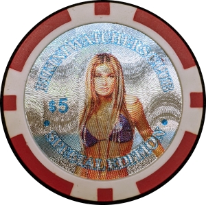 $5 Poker Chip - Bikini Watchers Club Special Edition - Holographic