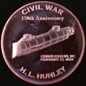 1 oz Copper Round: Civil War Hunley