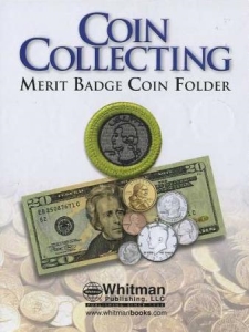 Whitman Coin Collecting Merit Badge Coin Folder