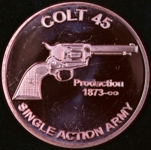 1 oz Copper Round: Colt 45 - 20 Count Roll