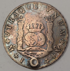 1754-MM Mexico 8 Reales - Fernando VI (Imperial Crown; Silver)