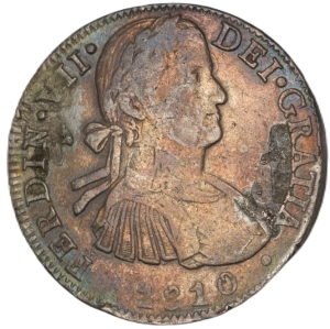 1810-HJ Mexico 8 Reales - Fernando VII (Silver)