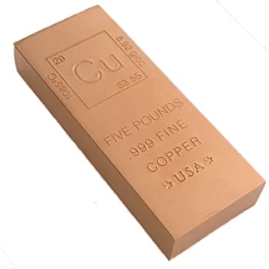 Five Pound Copper Bar