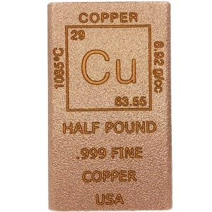 Half Pound Copper Bar