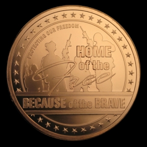 1 oz Copper Round - Home of the Free