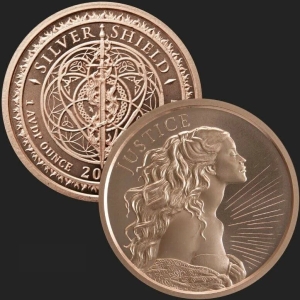 1 oz Copper Round - Justice