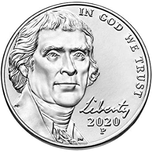 2020-P U.S. 5¢ - Jefferson Nickel - BU