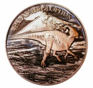 1 oz Copper Round - Parasaurolophus