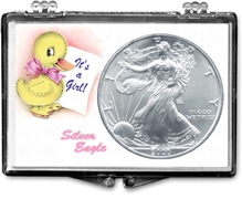 Its A Girl American Silver Eagle Snaplock Case