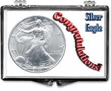Congratulations American Silver Eagle Snaplock Case