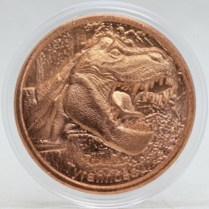 1 oz Copper Round - Trex - 20 Count Roll