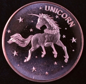 1 oz Copper Round - Unicorn - 20 Count Roll