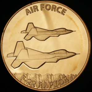 1 oz Copper Round - U.S. Air Force
